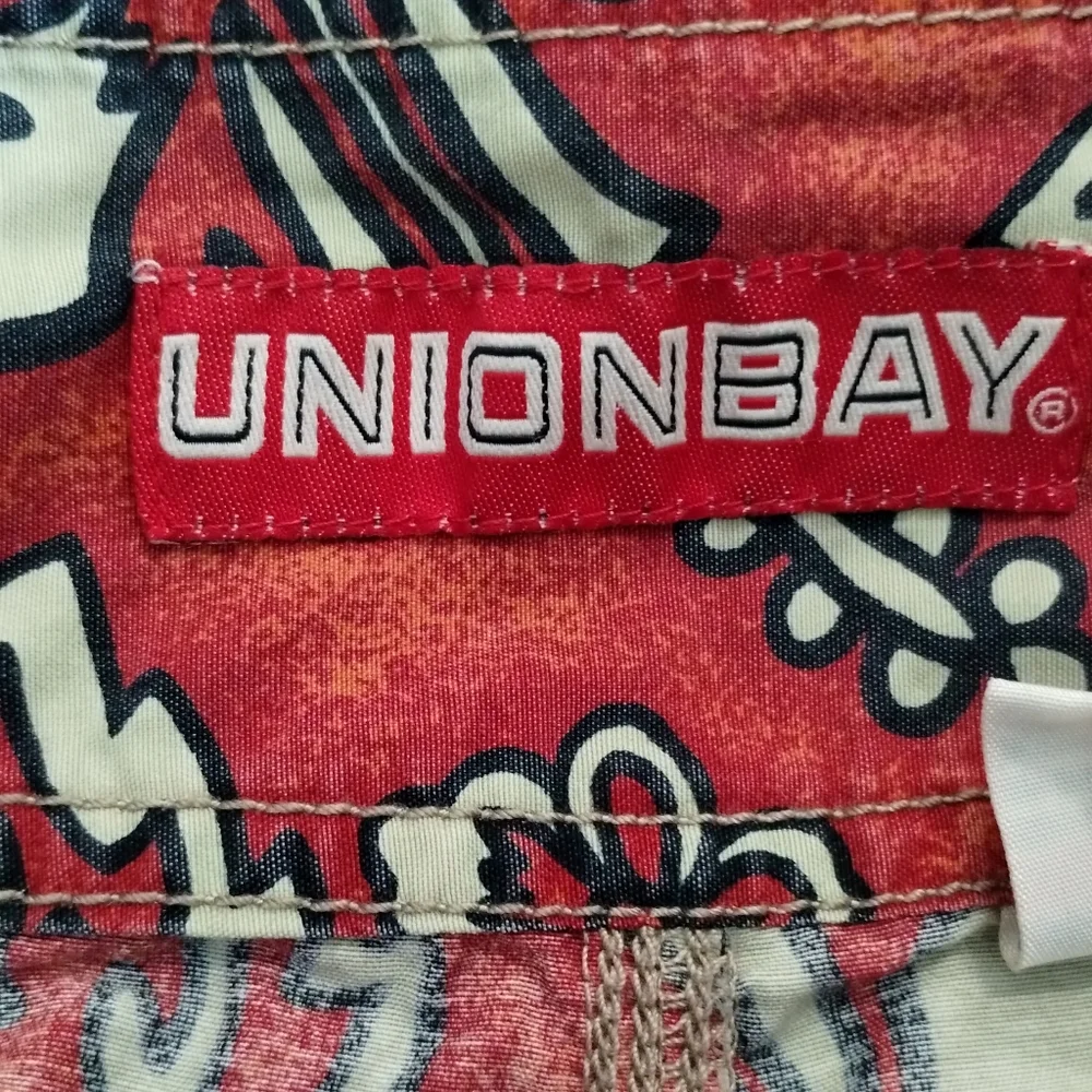 +UnionBay Men 36 Red Floral Swimsuit Swim Trunks Board Short - Picture 3 of 15